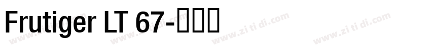 Frutiger LT 67字体转换